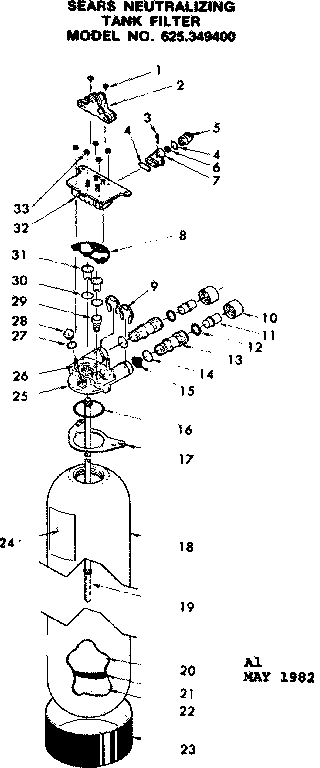 Kenmore 625349500 unit parts diagram