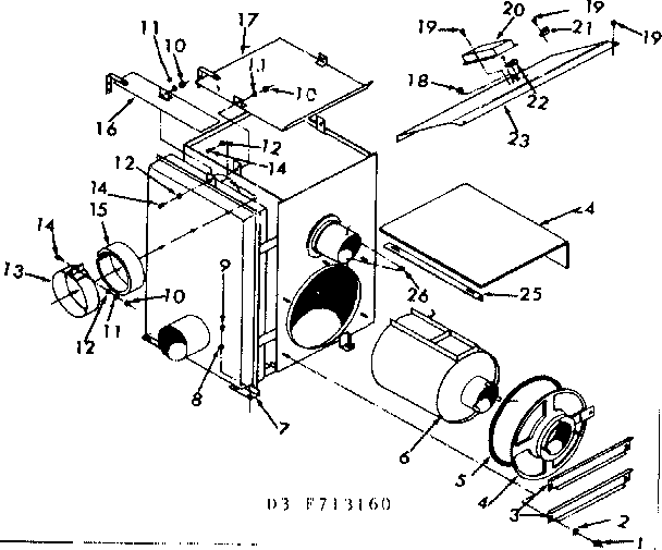 Kenmore 867713160 heat exchanger assembly diagram