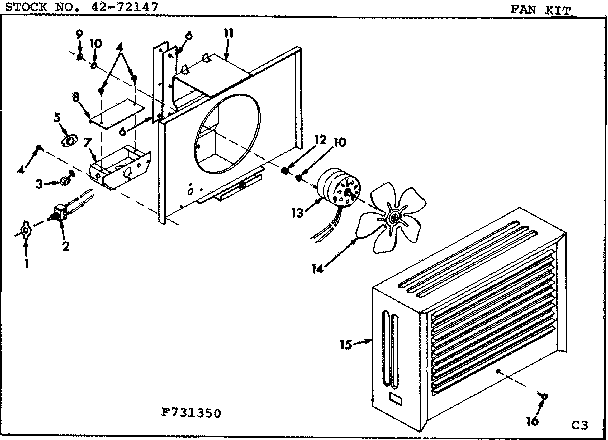 Kenmore 867731352 fan diagram