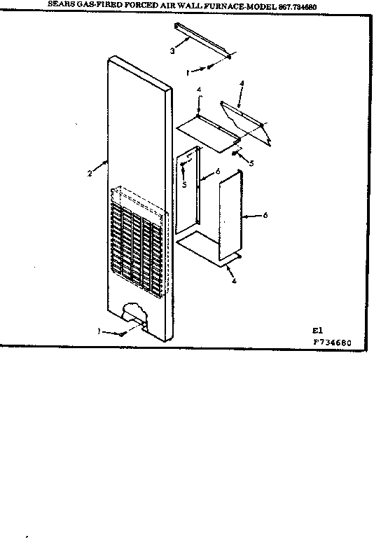 Kenmore 867734680 front panel diagram