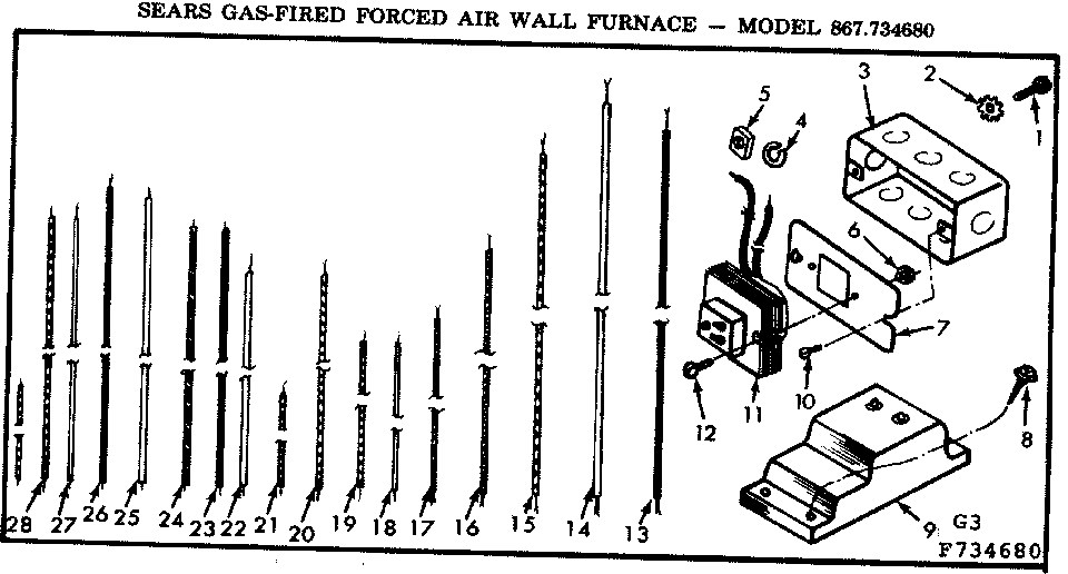 Kenmore 867734680 control box diagram