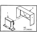 Kenmore 867734681 wall shield and tee flue diagram