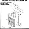Kenmore 867734681 optional accessory panel diagram
