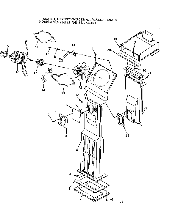 Kenmore 867736123 combustion chamber diagram