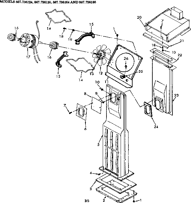 Kenmore 867736164 combustion chamber diagram