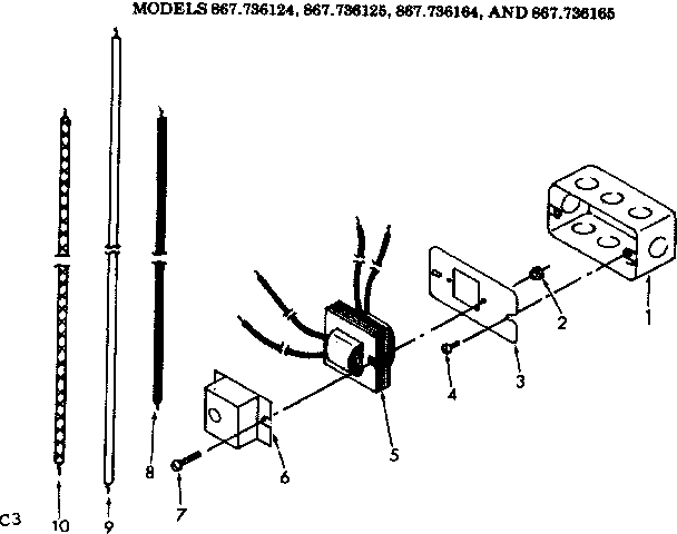 Kenmore 867736164 control box diagram
