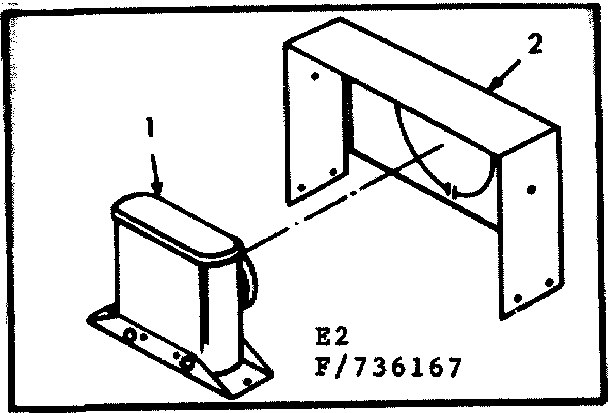 Kenmore 867736167 horizontal vent kit no. 42-7365 diagram