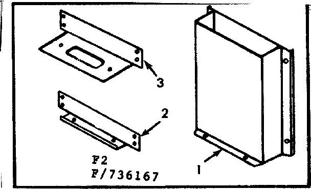 Kenmore 867736167 vent shield kit no. 42-7311 diagram