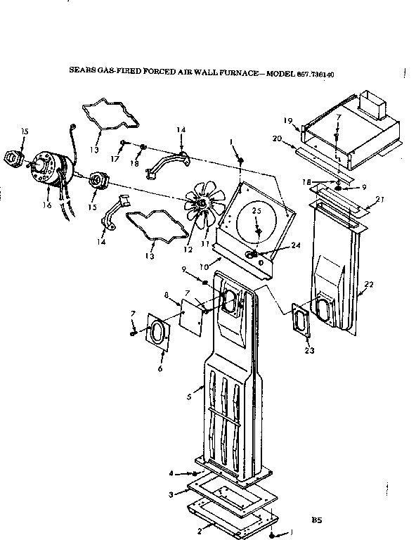 Kenmore 867736140 combustion chamber diagram