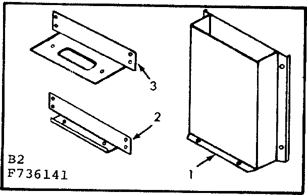 Kenmore 867736141 vent shield kit no. 42-7311 diagram