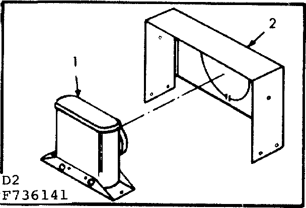 Kenmore 867736141 horizontal vent kit no. 42-7365 diagram