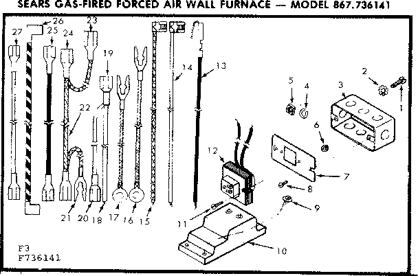 Kenmore 867736141 control box diagram