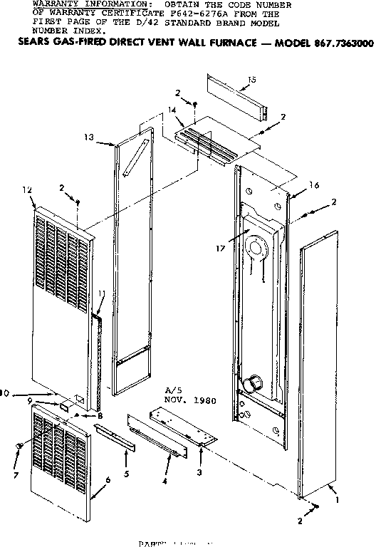 Kenmore 8677363000 non-functional replacement parts diagram