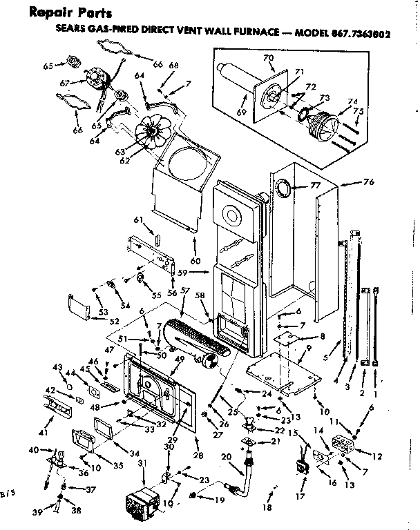 Kenmore 8677363002 body diagram