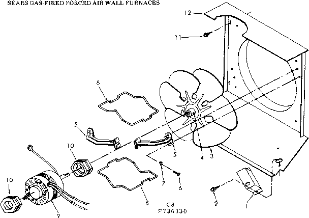 Kenmore 867736371 blower assembly diagram