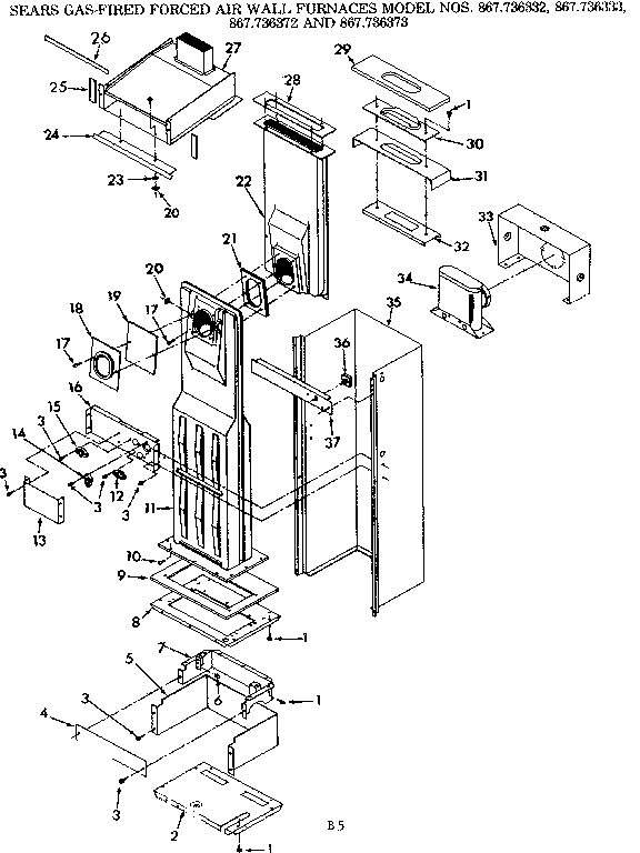 Kenmore 867736332 combustion chamber diagram