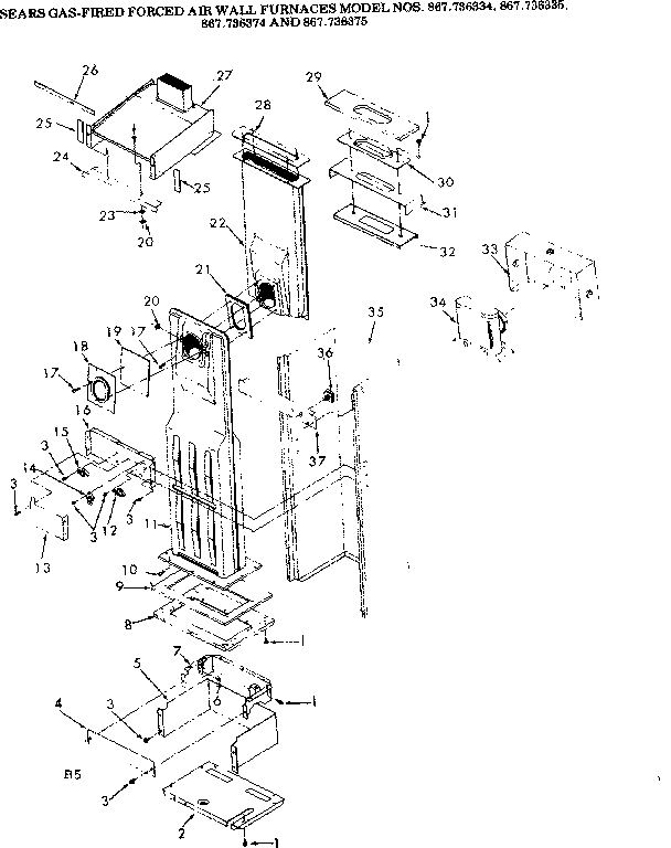 Kenmore 867736334 combustion chamber diagram