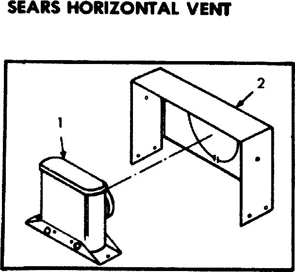 Kenmore 867736376 horizontal vent kit diagram