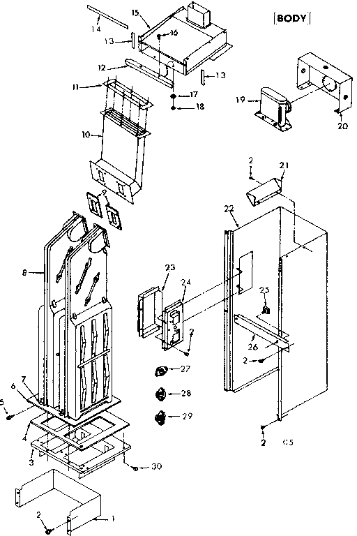 Kenmore 867736382 body diagram