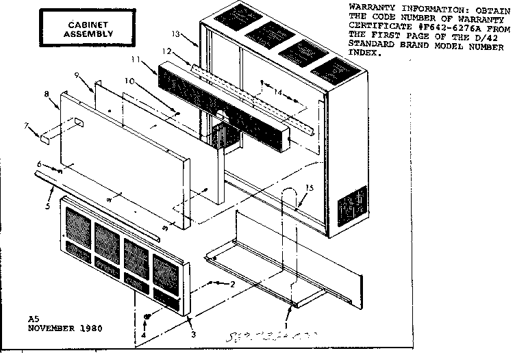 Kenmore 8677364000 cabinet assembly diagram