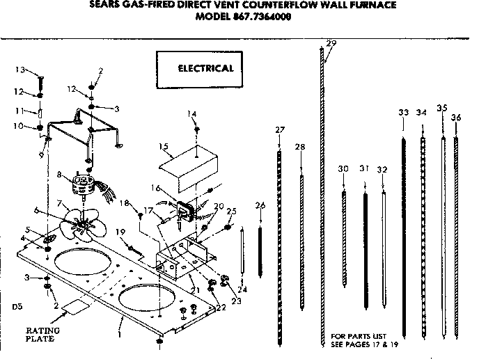 Kenmore 8677364000 electrical diagram