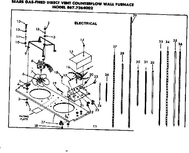 Kenmore 8677364002 electrical diagram