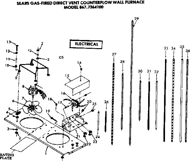 Kenmore 8677364100 electrical diagram
