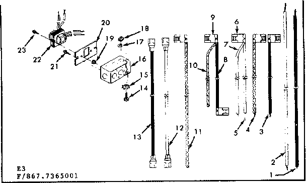 Kenmore 8677365101 electrical diagram