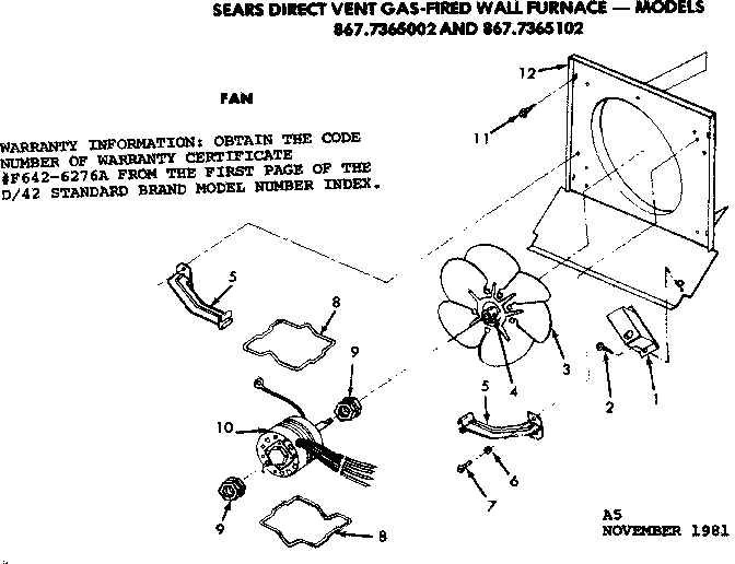Kenmore 8677365002 blower assembly diagram