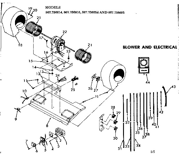 Kenmore 867736655 furnace recall 867.746654 diagram