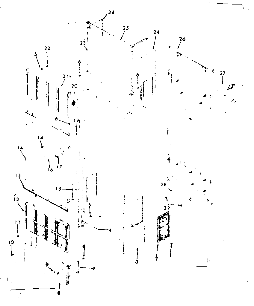 Kenmore 867736655 cabinet diagram