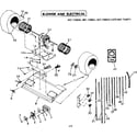 Kenmore 867736670 blower and electrical parts diagram