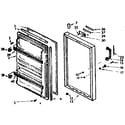 Kenmore 106724231 door parts diagram