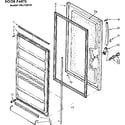 Kenmore 106726231 door parts diagram
