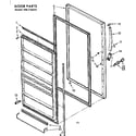 Kenmore 106726521 door parts diagram