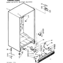 Kenmore 106727592 cabinet parts diagram