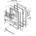 Kenmore 106727592 door parts diagram