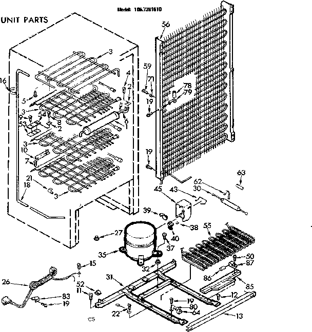 Kenmore 1067281610 unit parts diagram