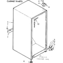 Kenmore 1067381210 cabinet parts diagram