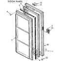 Kenmore 1067381210 door parts diagram