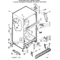 Kenmore 1067625463 cabinet parts diagram