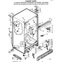 Kenmore 1067655210 cabinet parts diagram