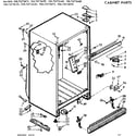 Kenmore 1067675640 cabinet parts diagram