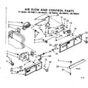 Kenmore 1067690741 air flow and control parts diagram