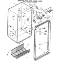 Kenmore 1068202030 breaker trim and liner parts diagram