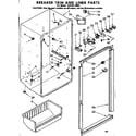 Kenmore 1068212050 breaker trim and liner parts diagram