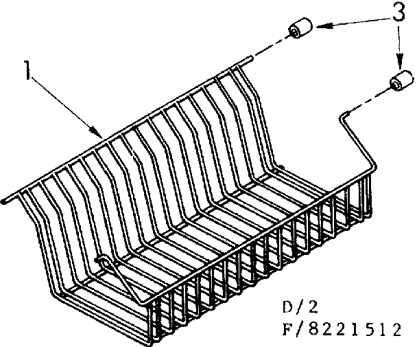 Kenmore 1068221512 shelf parts diagram