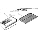 Kenmore 1068241380 shelf parts diagram