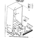 Kenmore 1068301560 cabinet parts diagram