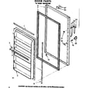 Kenmore 1068301560 door parts diagram